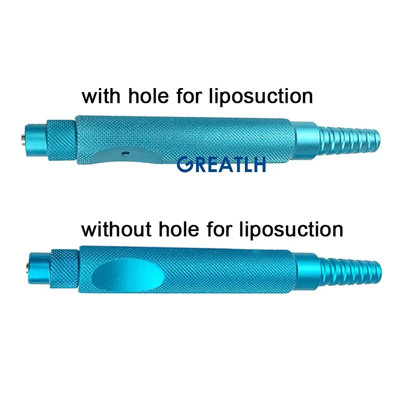 Cannula per liposuzione per la raccolta del grasso gonfiazione del grasso Cannula in plastica strumenti per liposuzione con cappuccio in metallo