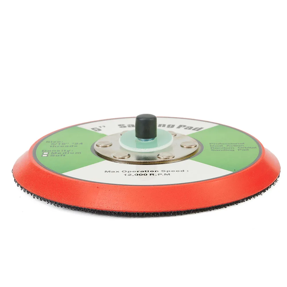 1pc Pneumatic Polishing Disc 125mm Size Soft PU Polishing Pad Backing Plate For Artificial Stone Metal Car Polishing