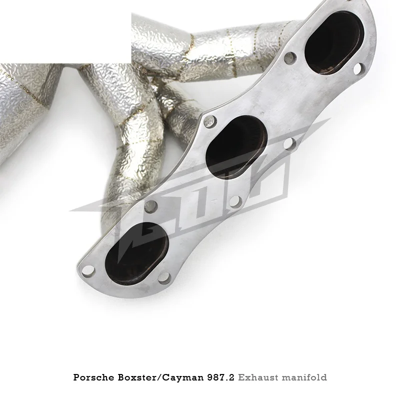 Head Section High flow Pipes Exhaust Pipes branch downpipe Exhaust Pipe with catalyst  For Porsche Boxster/Cayman 987.2 