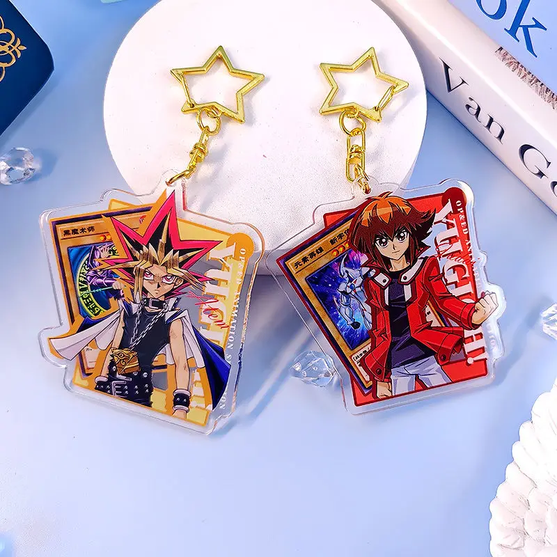 يو غي أوه البضائع سيتو كايبا الإبداعية عالية القيمة أنيمي الكرتون الاكريليك شخصية سيارة حقيبة سلسلة مفاتيح قلادة هدية عيد ميلاد