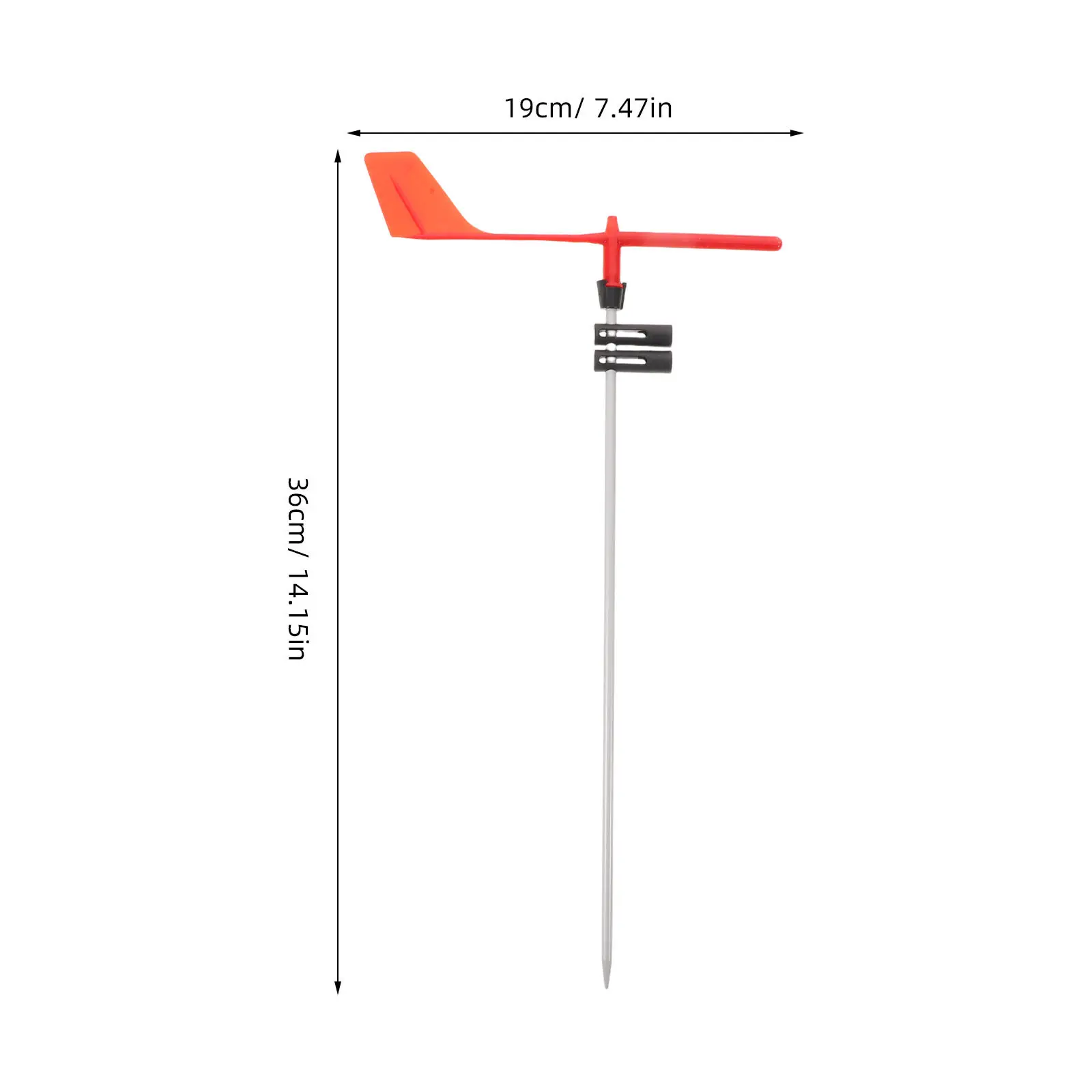 Small Sailboat Wind Direction Indicator Marine Hardware Weatherproof Metal Weather Vane Spike for Dinghy Sailing Wind