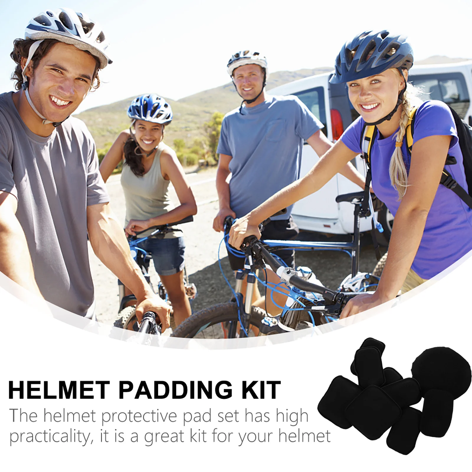 

1Set Protection Pads Durable Premium Material Padding Kit for Motorcycle Tactical Outdoor Helmets Replacement