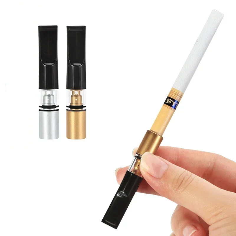 2023 New 2 Pcs/Box Cigarette Holder Filter Reduce Tar Cleanable And Reusable Recycling Mouthpiece Smoking Accessories