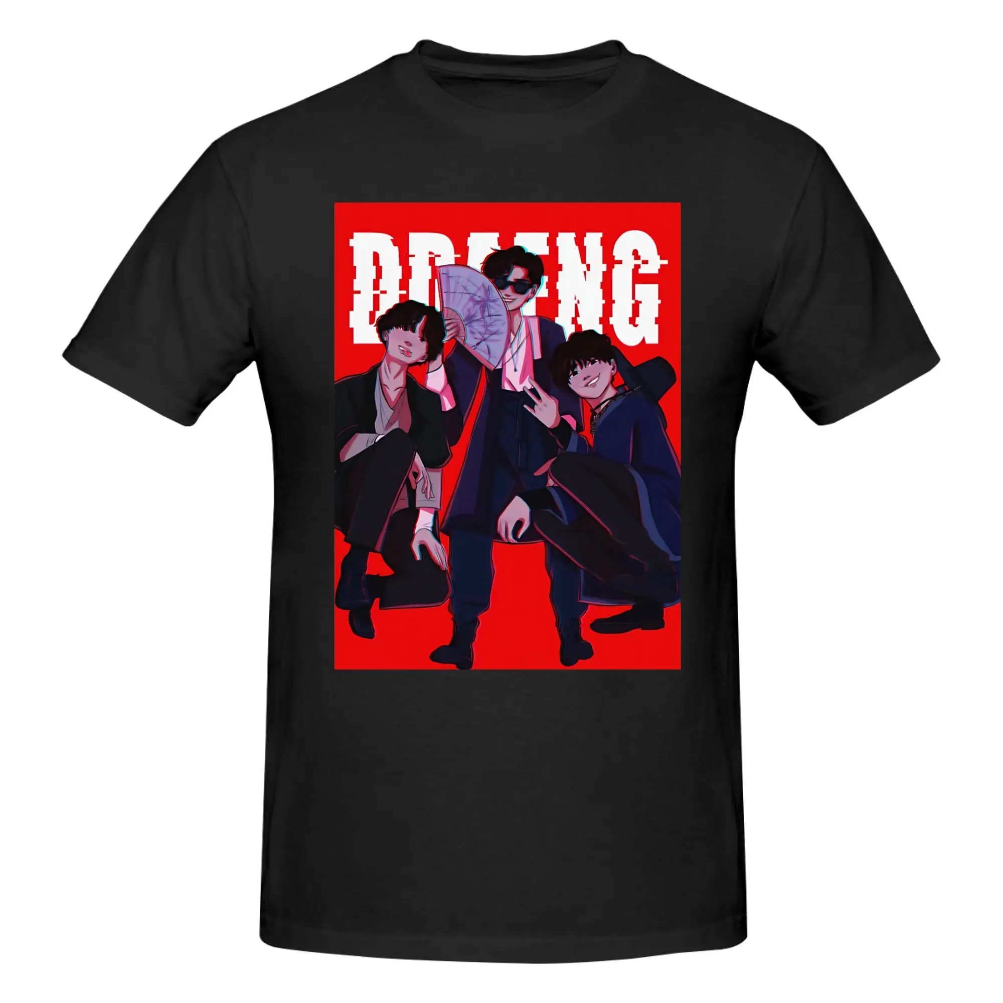 1 Piece Rap Masters Graphic Funny 100% Cotton T-Shirt D-daeng Kpop Army Tops Tees For Men