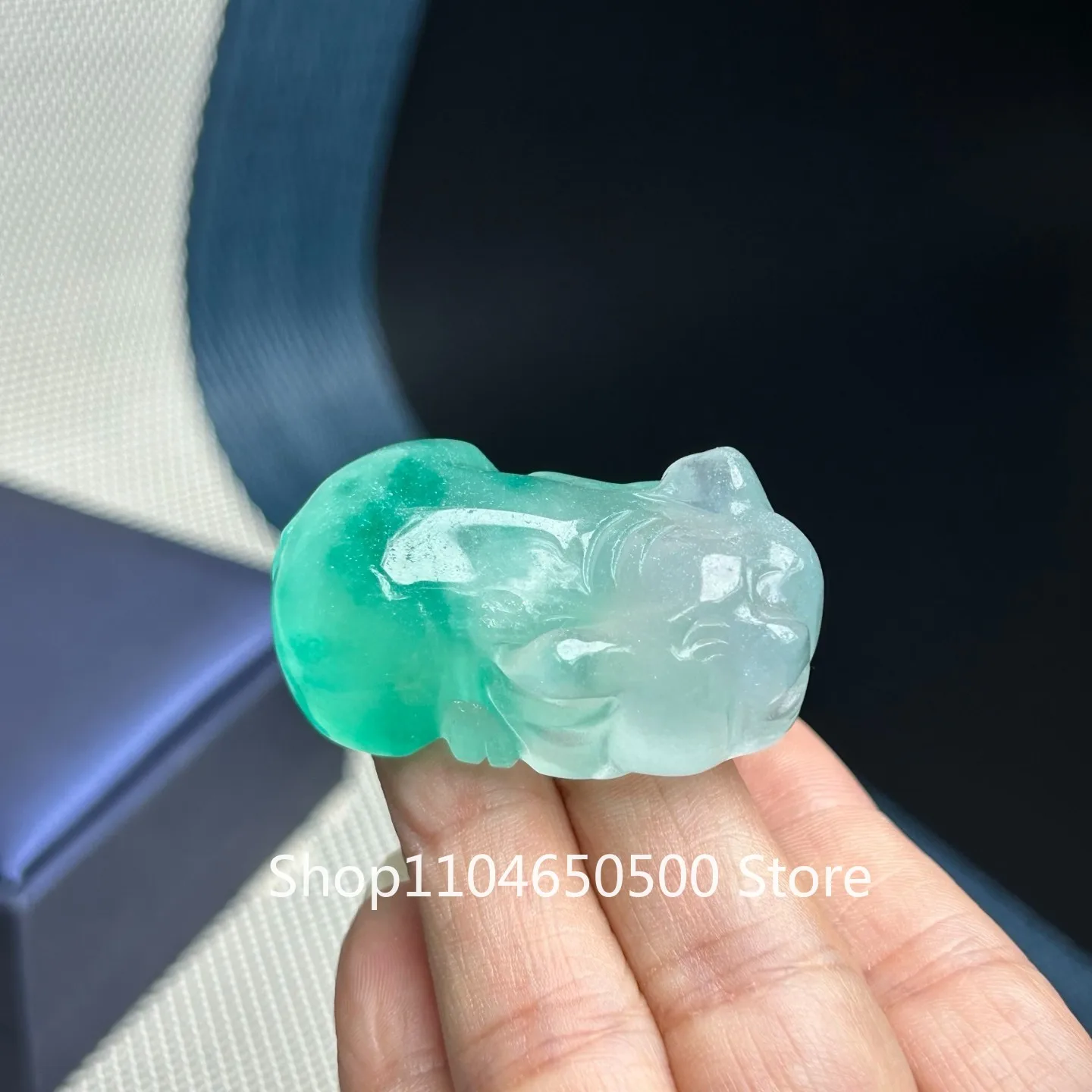 

Certified NaturalHigh Ice Green Jade Jadeite engrave Pendant&Necklace