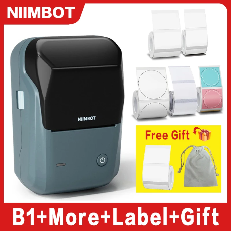 Niimbot B1 Mini stampante portatile etichette adesive termiche stampante di carta autoadesiva Bluetooth Mobile etichettatrice macchina