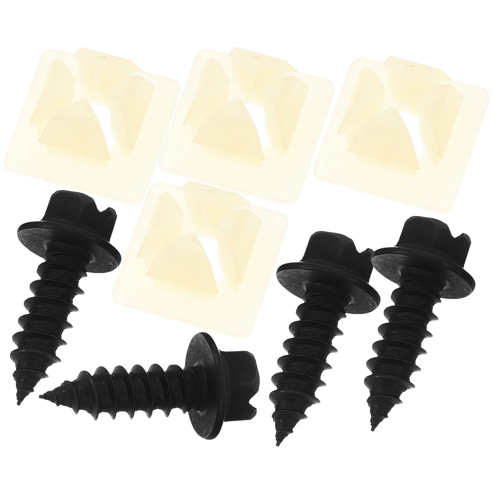 

Car License Plate Screws Fixing Accessories Replaceable Frame Fasteners Clips for