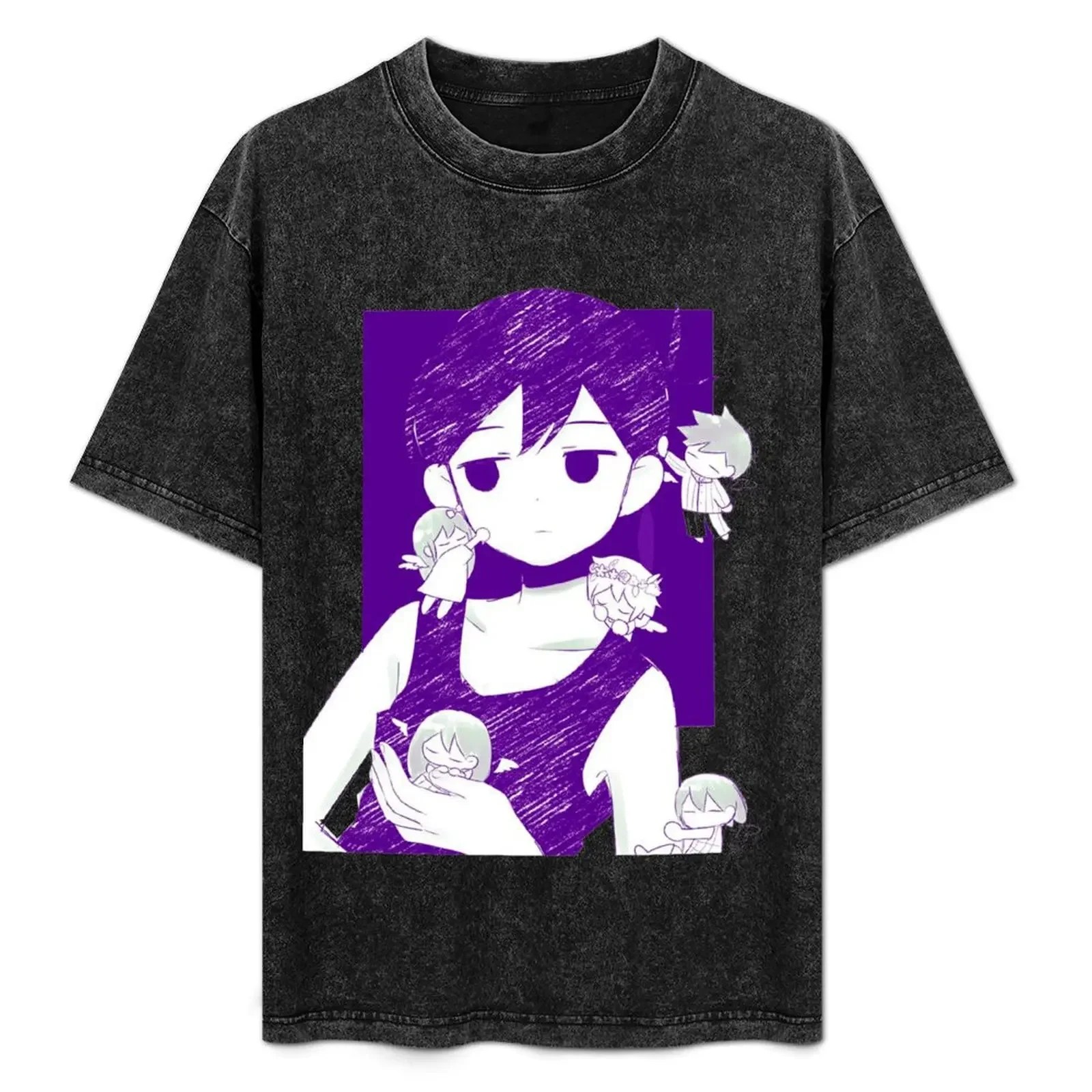 

OMORI Suny Tshirt - OmoriGame Clothing - Omori Sticker T-Shirt sweat vintage clothes plain white t shirts men