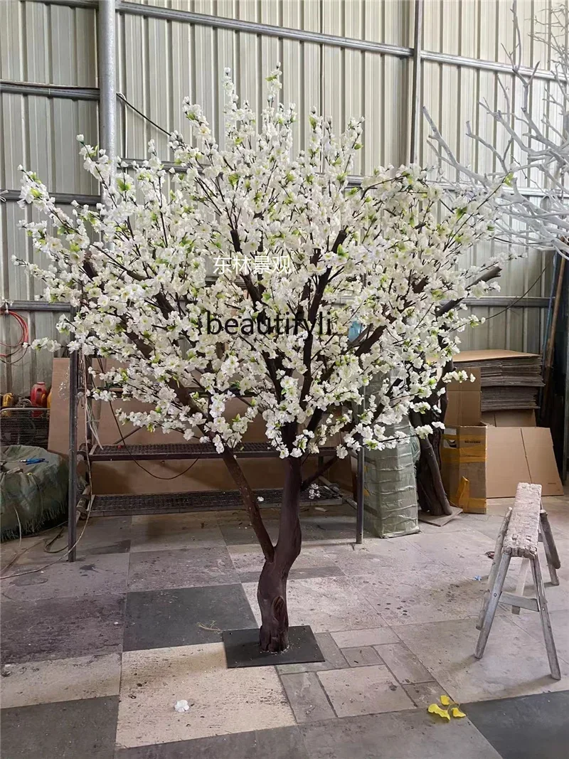 lt Simulation Pear Flower Tree Fake Trees Large Indoor Living Room Wedding Celebration Happiness Tree Decoration