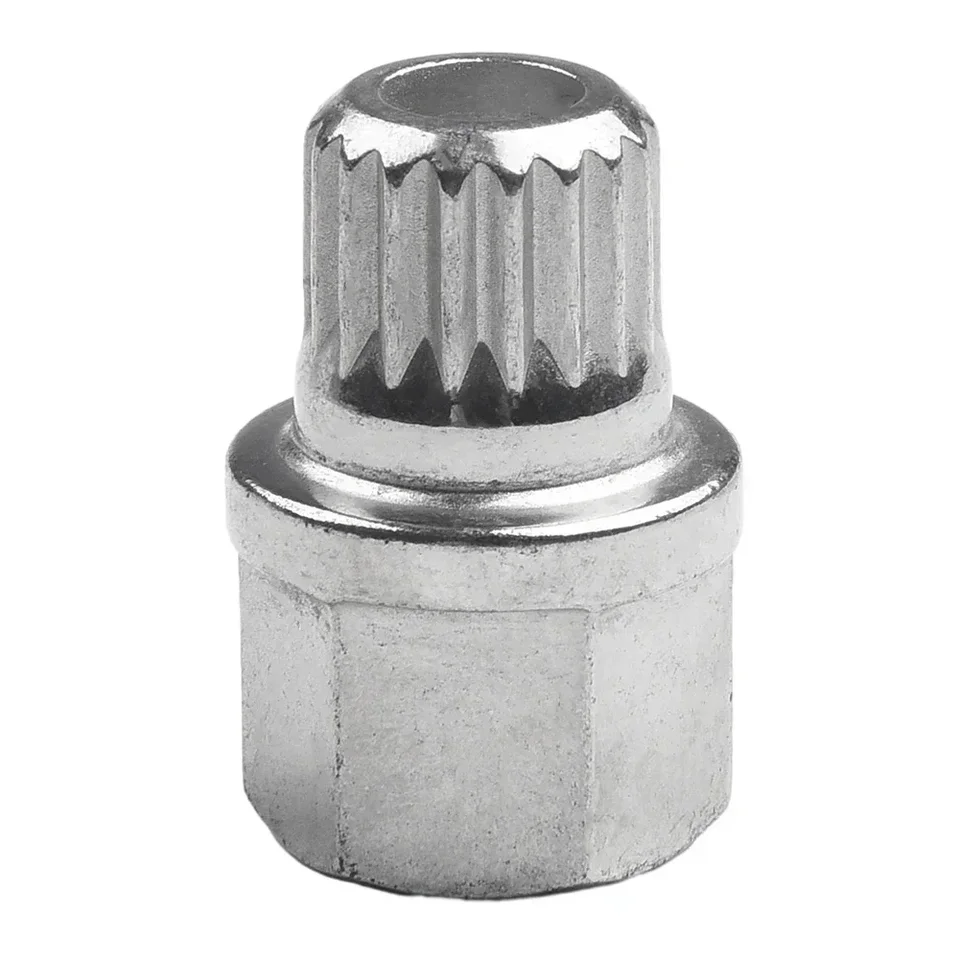 Partuto Tuerca De Seguridad Para Rueda De MINI Cooper | Llave Antirrobo #073 | Aleación De Acero Plateada Con Zinc | Diámetro Exterior 28.5mm