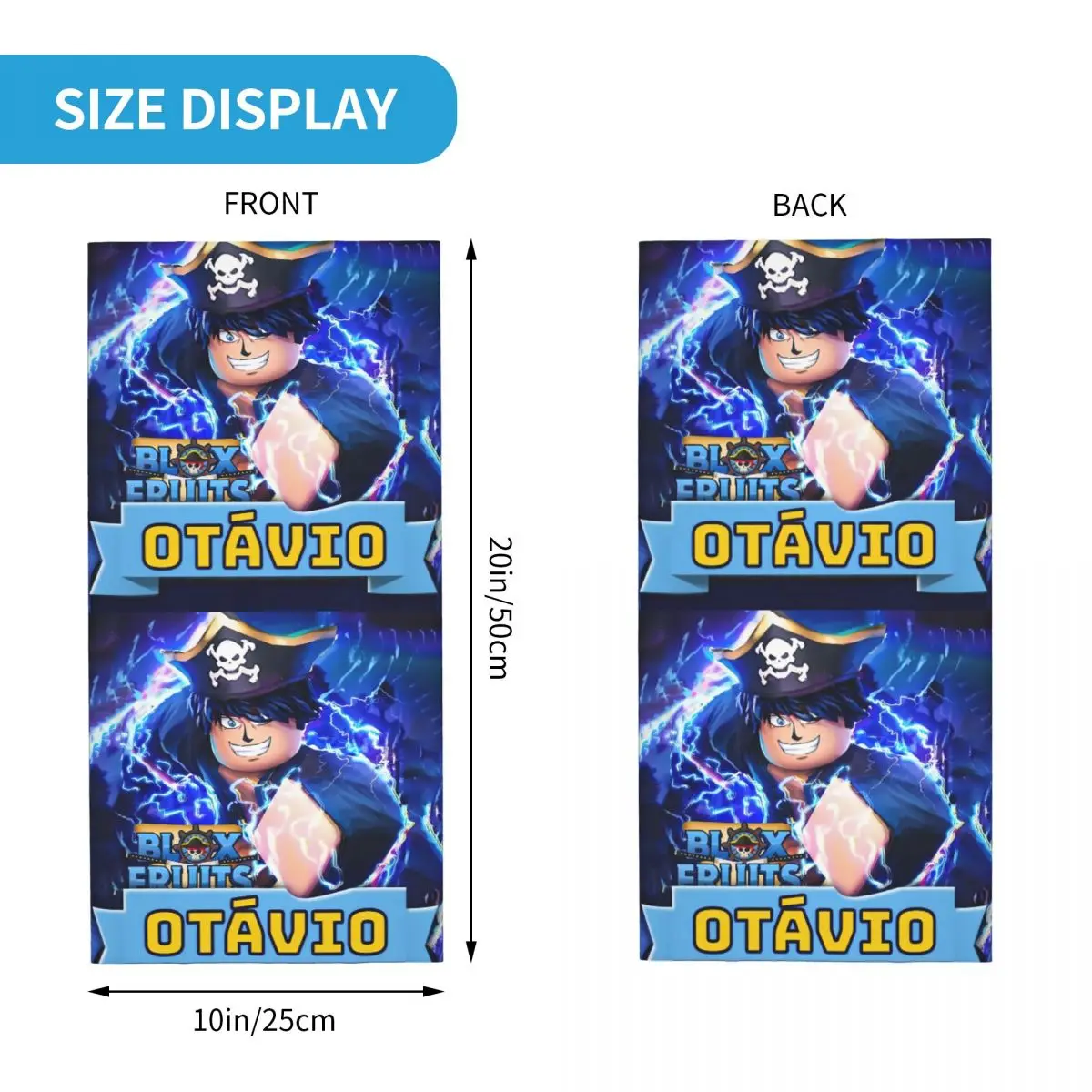 لعبة مخصصة Blox الفواكه أنيمي الكرتون الشتاء عقال الرقبة أدفأ الرجال النساء المشي لمسافات طويلة تشغيل وشاح أنبوبي الوجه باندانا الجراب