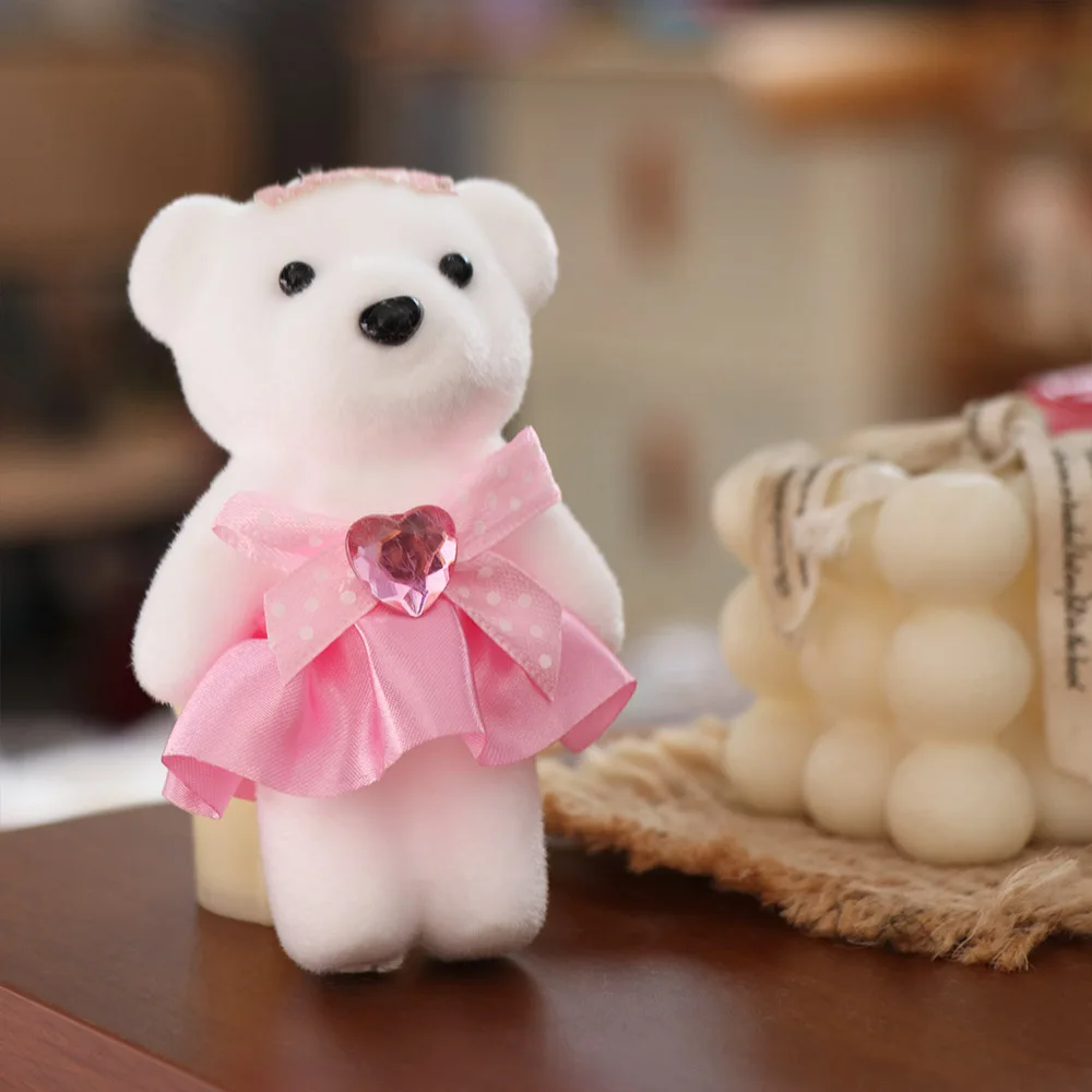 10pcs/set Foam Bear Bear Foam Animal Mini Bear Flower Bouquet 10cm Cartoon Cartoon Bouquet Graduation Gifts