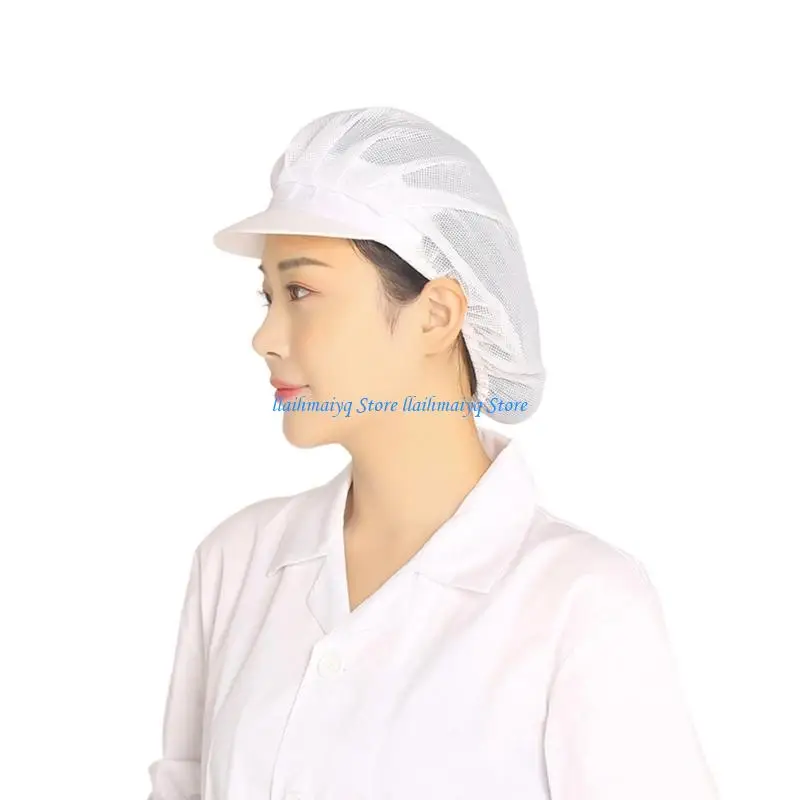 

573B Breathable Dustproof Kitchen Cap for Cooks Soft Comfortable Polyester Fabric Hat