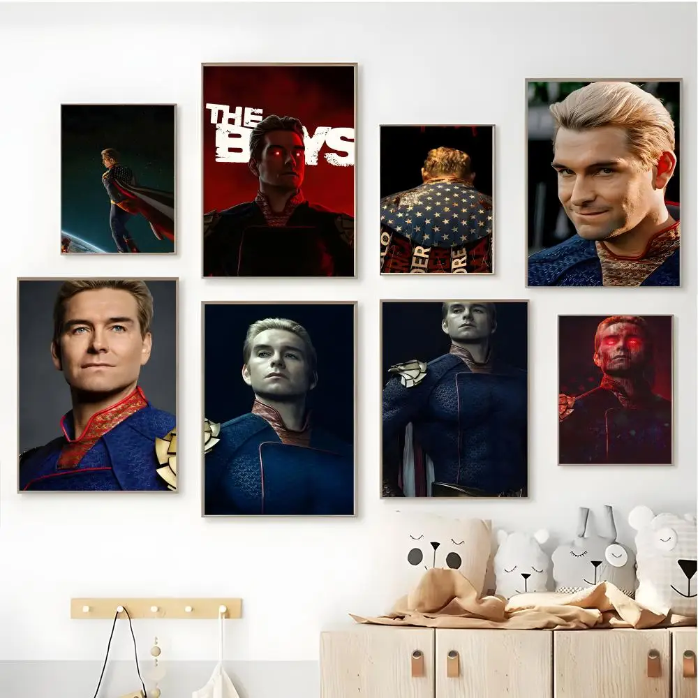 Powerful The Boys Homelander-s Poster Self-adhesive Art Waterproof Coffee House Bar Room Wall Decor