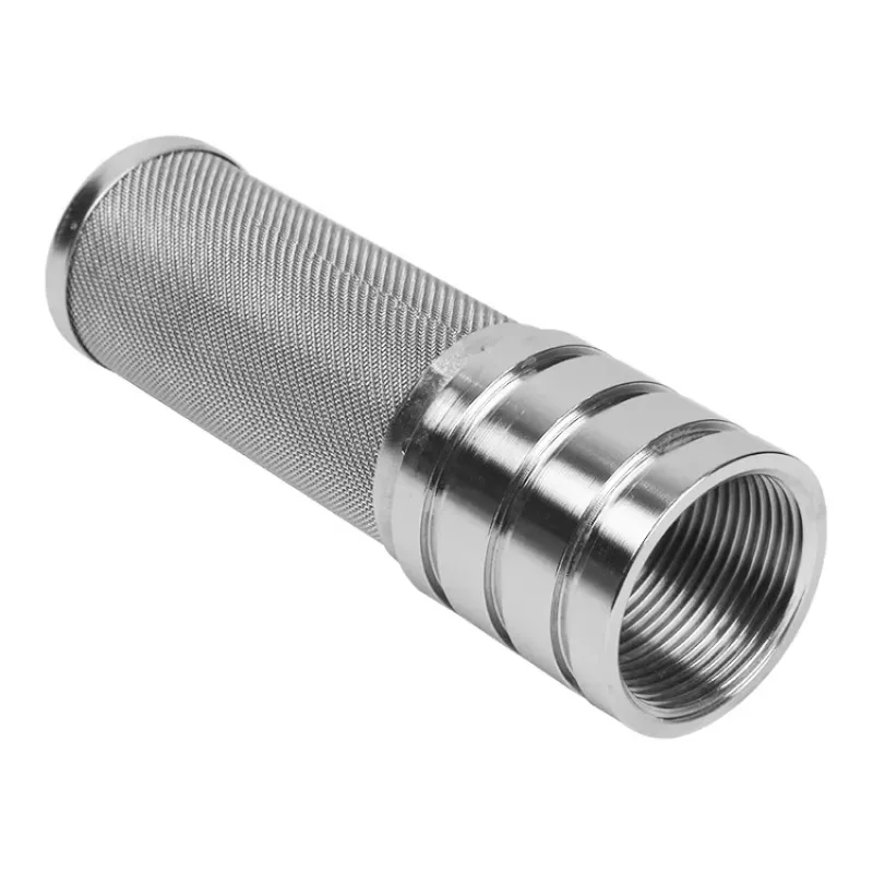 

Factory Supply 40Mesh SS304 Liquid Filter Element 49*149 Stainless Steel Pleated Oil Filter with G1 Female Interface