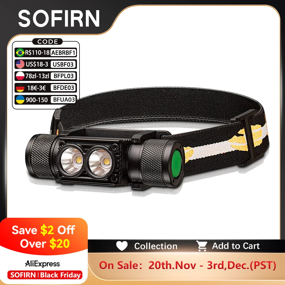 Рисунок 1 - Налобный фонарь Sofirn H25L 18650