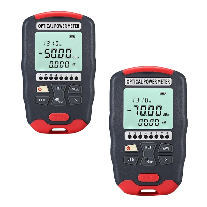 

Optical Fiber Power Meter Fiber Visual Fault Locator 10 Wavelengths Sensitive Chip Accurate Measurement For Wiring