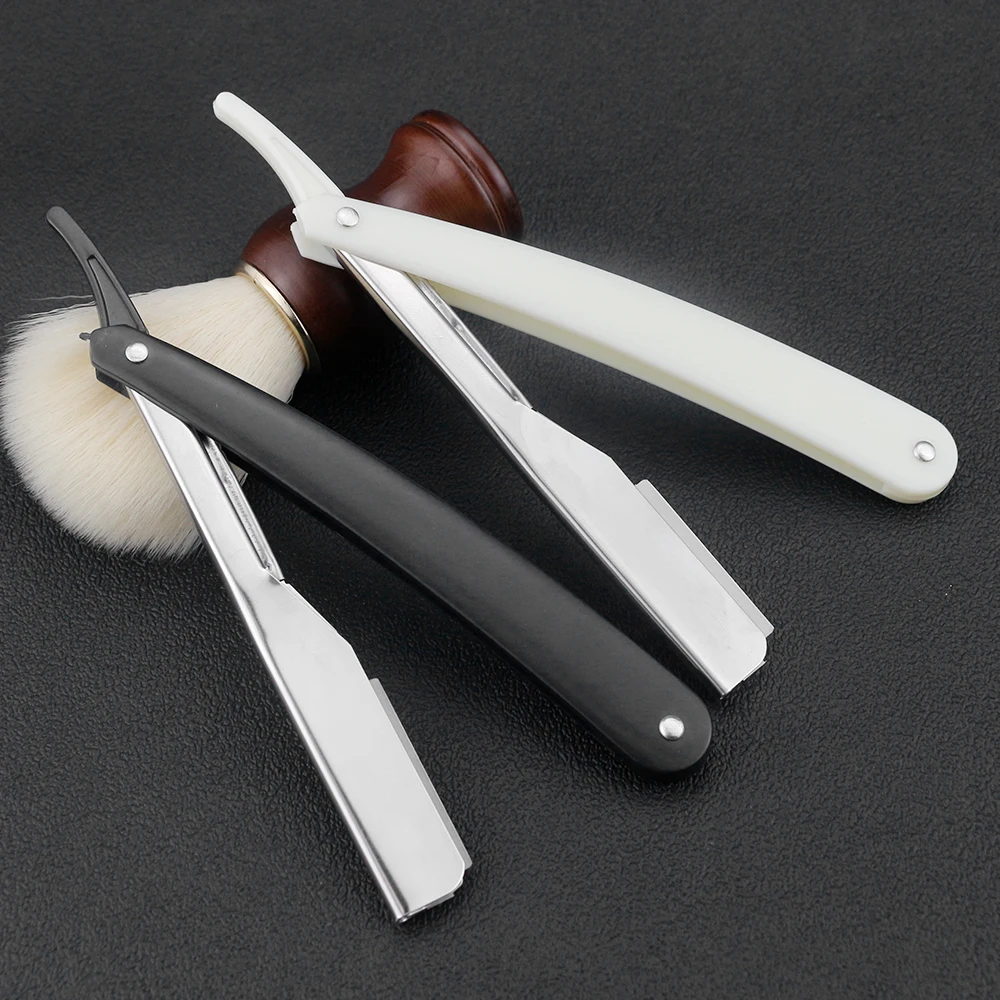 للطي الفولاذ المقاوم للصدأ مستقيم الحلاق الحلاقة الرجال دليل الشعر اللحية الحلاقة الرجال أدوات الحلاقة حلاقة حلاقة حلاقة الأسود الحلاقة
