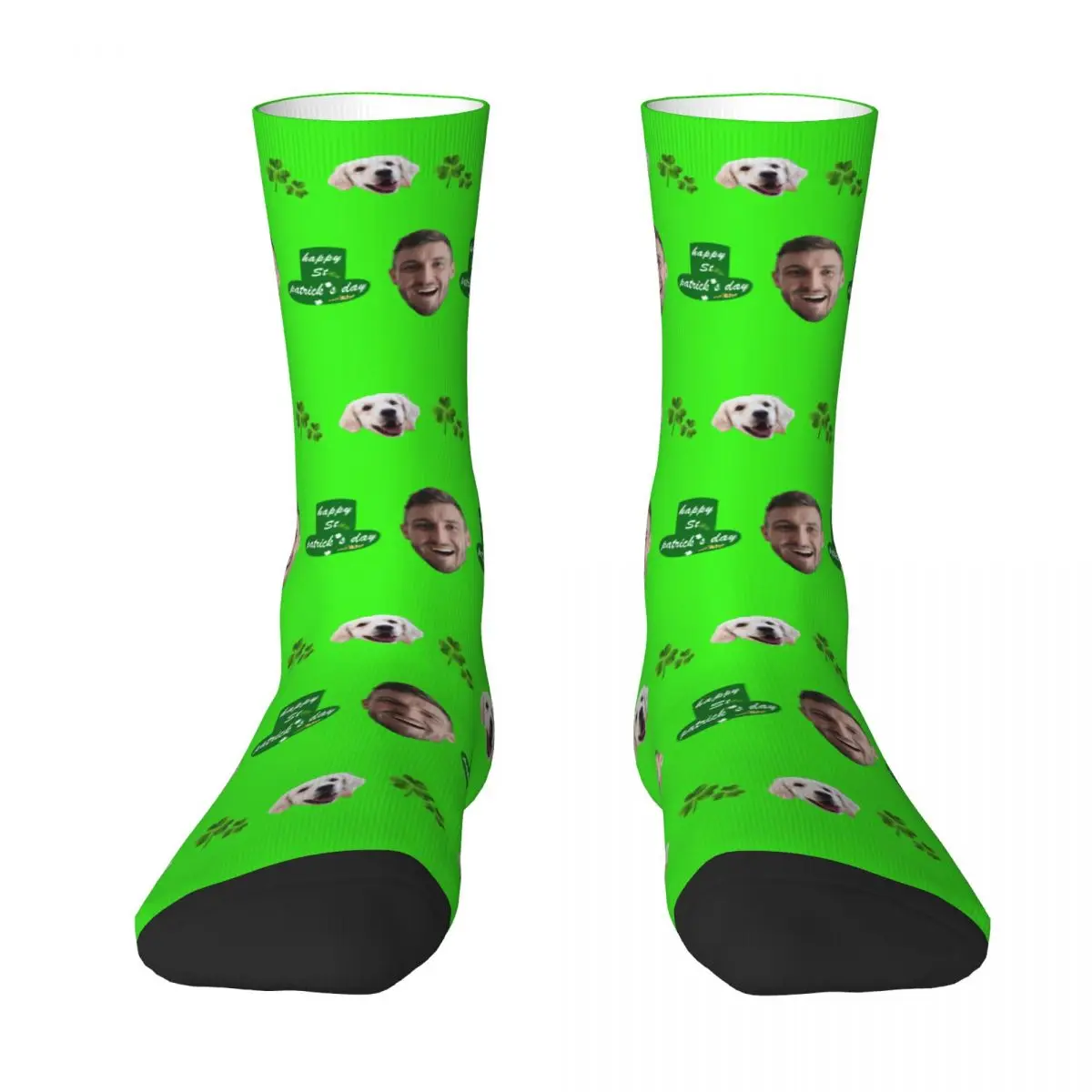 

Custom Socks with Face Picture, Personalized Unisex Funny Socks Gifts for Men Women Cat Dog Lovers Valentine's Day