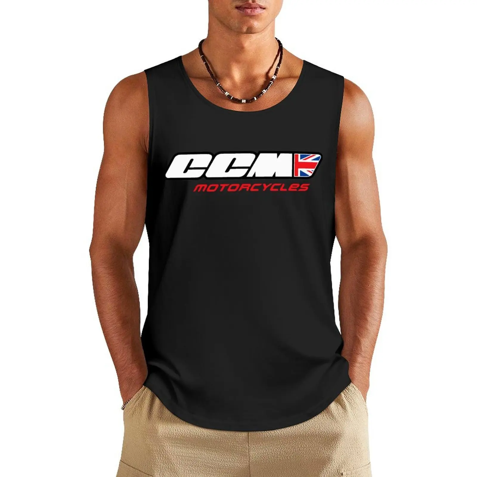 

CCM-Motorcycles British Tank Top Men's summer clothes 2025 Gym man bodybuilding men