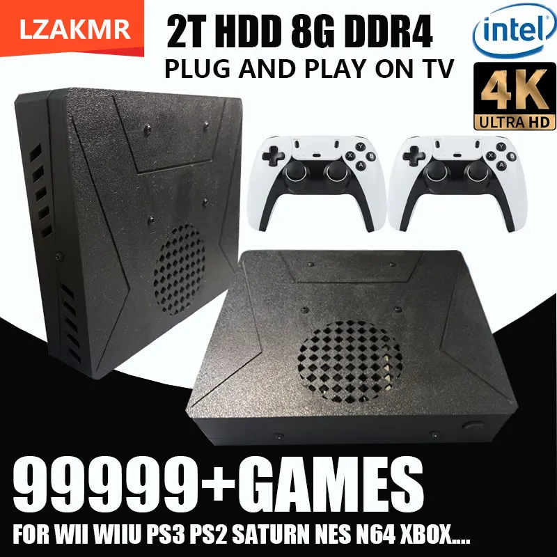 

LZAKMR Experience Ultimate Gaming with N95 Game Box S1 Windows11 2TB System for Switch/PS2/PS3/WII/SS/GAMECUBE 99999+ Games