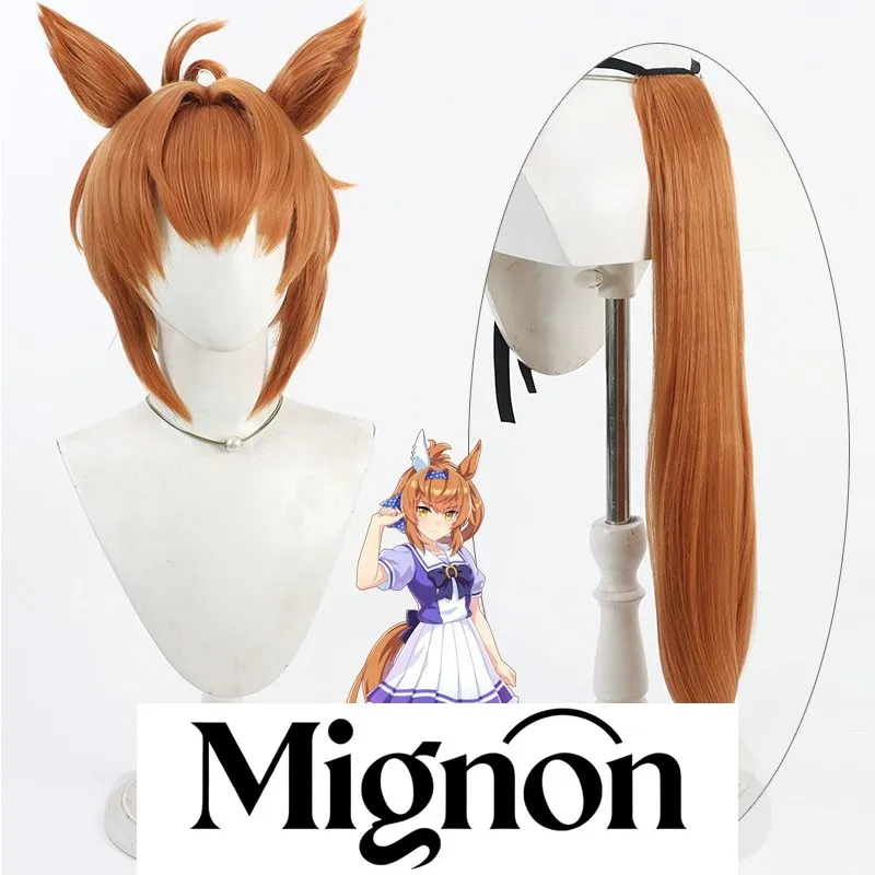 

Tsurune: Kazemai High School Kyudo Club Onogi Kai cosplay wig orange red teased roots Halloween gift