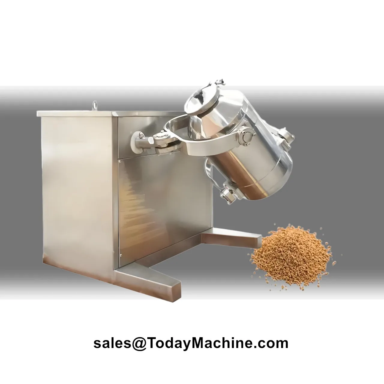 Automatic 3D Rotating Drum Blender Pellets Powder Granule Mixing Machine