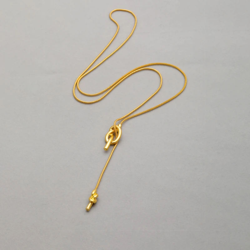 مجوهرات الأزياء أنيقة مزاجه عقدة معدنية قلادة قلادة للنساء هدايا الحفلات اكسسوارات 2025 الاتجاه الجديد رائجة البيع #3