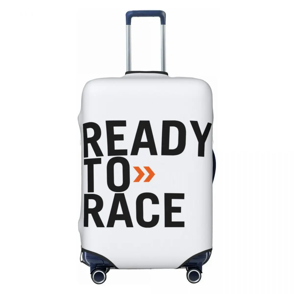 

Custom Cute Ready To Race Luggage Cover Protector Dust Proof Racing Sport Motorcycle Rider Travel Suitcase Covers