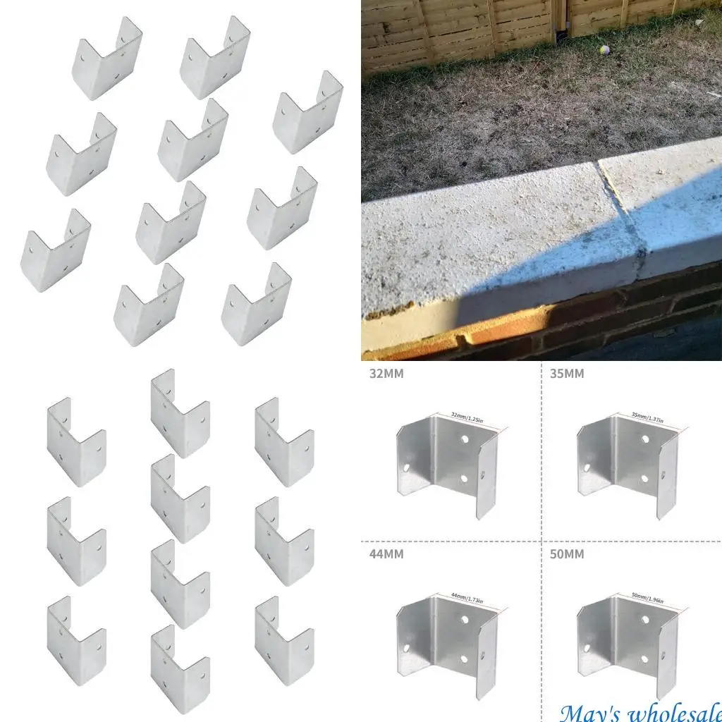 

10pcs multiple Size Galvanized Fence Panel Clip Heavy Duty Rust Resistant Metal Fastening Hardware for enhances Security 448A