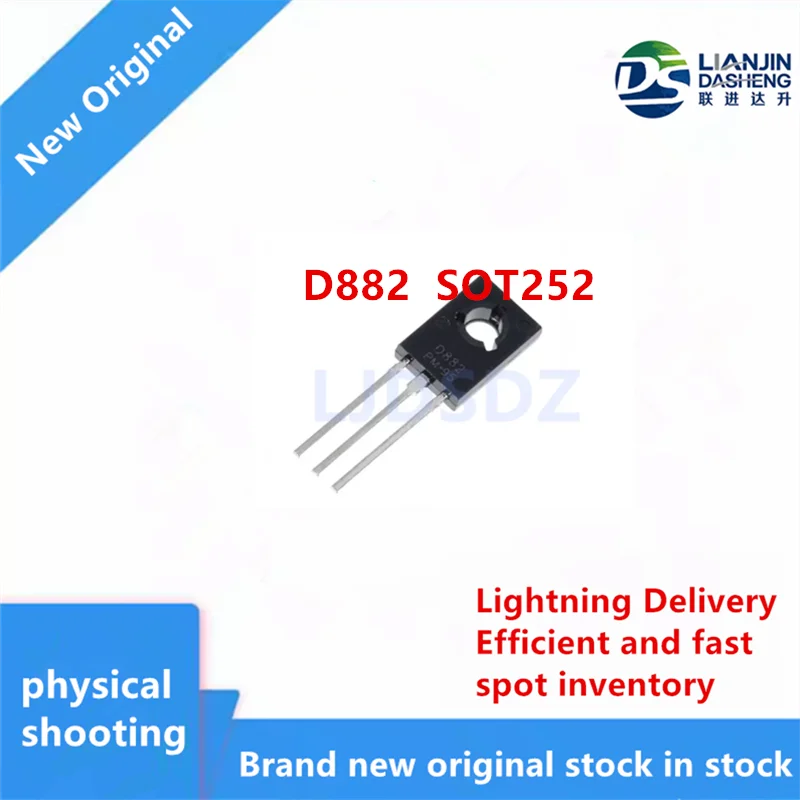 10 PÇS/LOTE  D882 SOT252  NEW  IN  STOCK