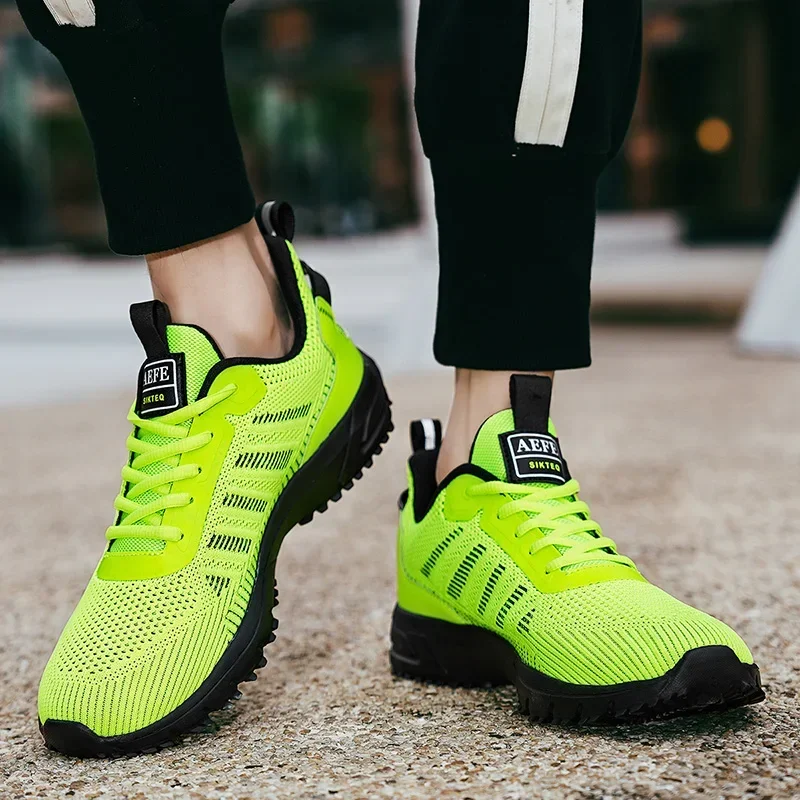 YRZL Sneakers Men Running Shoes Breathable Outdoor Sports Lightweight Sneakers for Men Comfortable Athletic Training Men Shoes