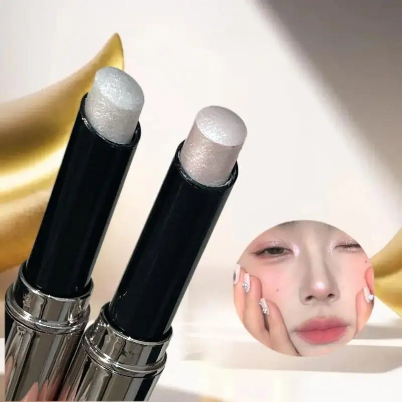 HERORANGE – bâton surligneur scintillant, paillettes naturelles, blanc, fard à paupières, crayon, Contour, ombrage, éclaircissant, maquillage pour le visage