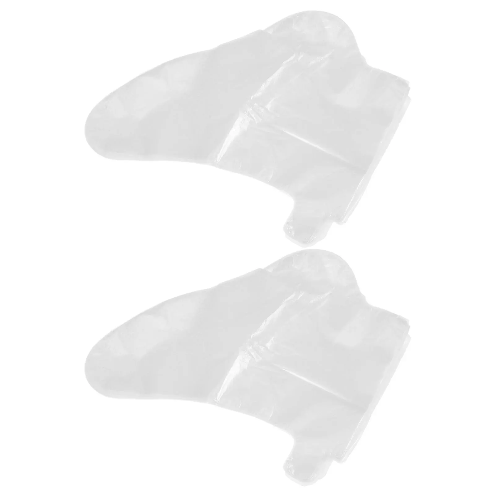 ถุงเท้าพลาสติกใสแบบใช้แล้วทิ้ง 100 ชิ้น สำหรับบำรุงเท้า ช่วยเพิ่มความชุ่มชื้นและนุ่มเท้า พร้อมตัวล็อคกันน้ำ