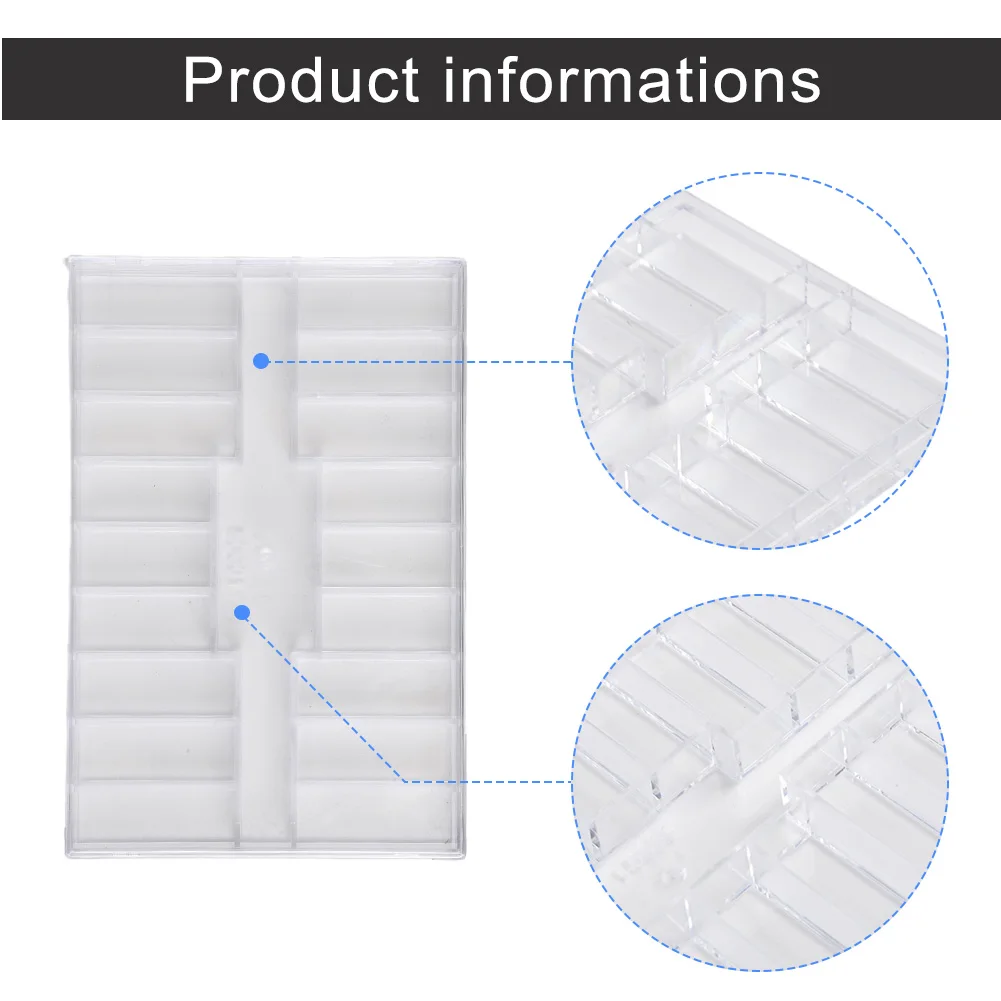19-Cavity Plastic Box for Organizing Small Hardware Items Including Connectors Resistors Capacitors and Watch Parts