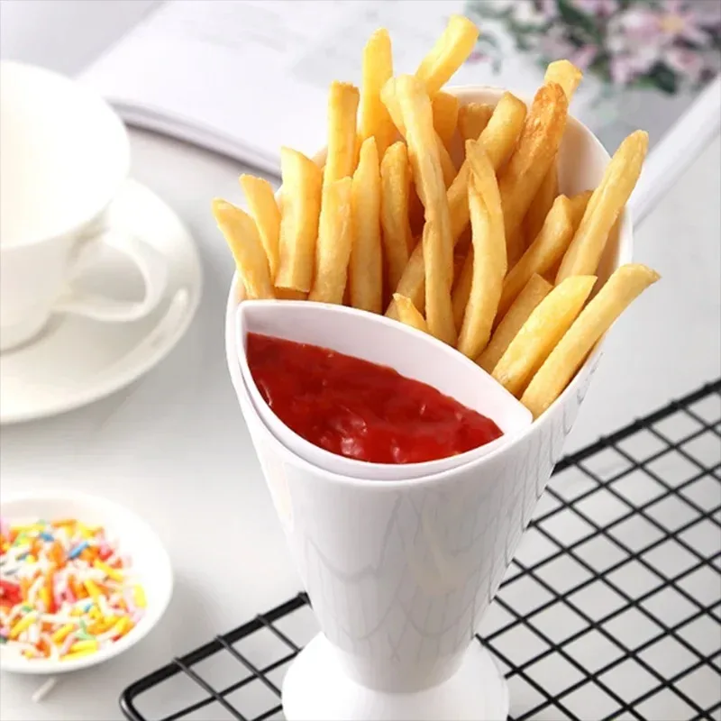 

French fry rack, plastic food grade PP French fry cup, salad cup, kitchen supplies, salad bowl