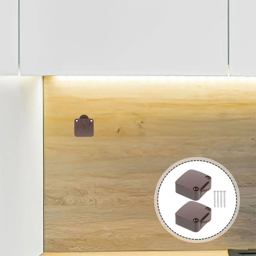 

3Pcs Self-Resetting Cabinet Door Light Switch Auto Trigger Door Activated Light Switch for Rv Wardrobe Closet Pantry Kitchen