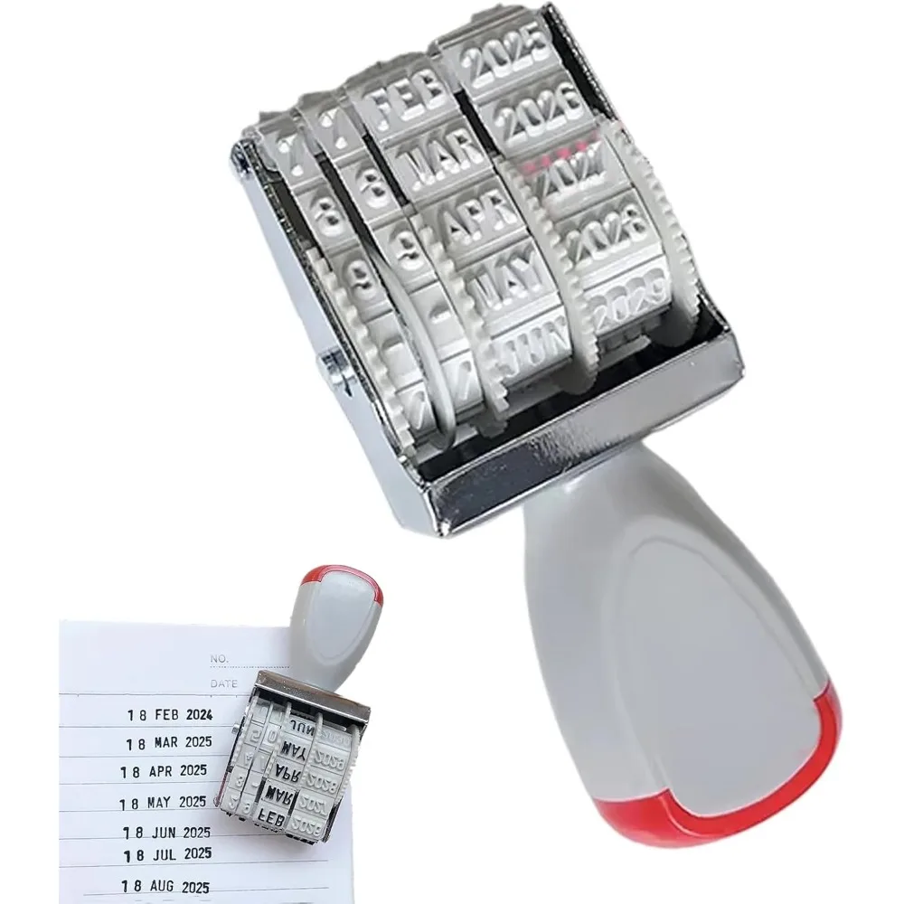 DIY Rotating Date & Number Roller Stamp (No Ink Included) for Scrapbooking Office Personal Use