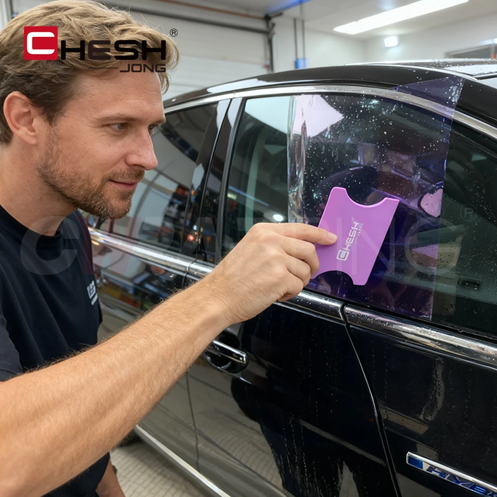 Car Squeegee Tool Film Styling Vinyl Carbon Fiber Window Remover Cleaning Squeegee Wash Car Scraper with Felt Wrapping