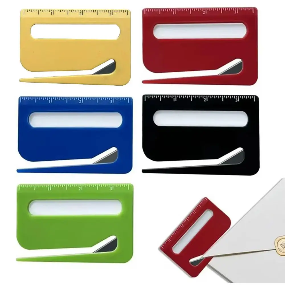 Mini Letter Knife Letter Mail Envelope Opener Safety Paper Guarded Cutter Blade Office Equipment Cutting Supplies