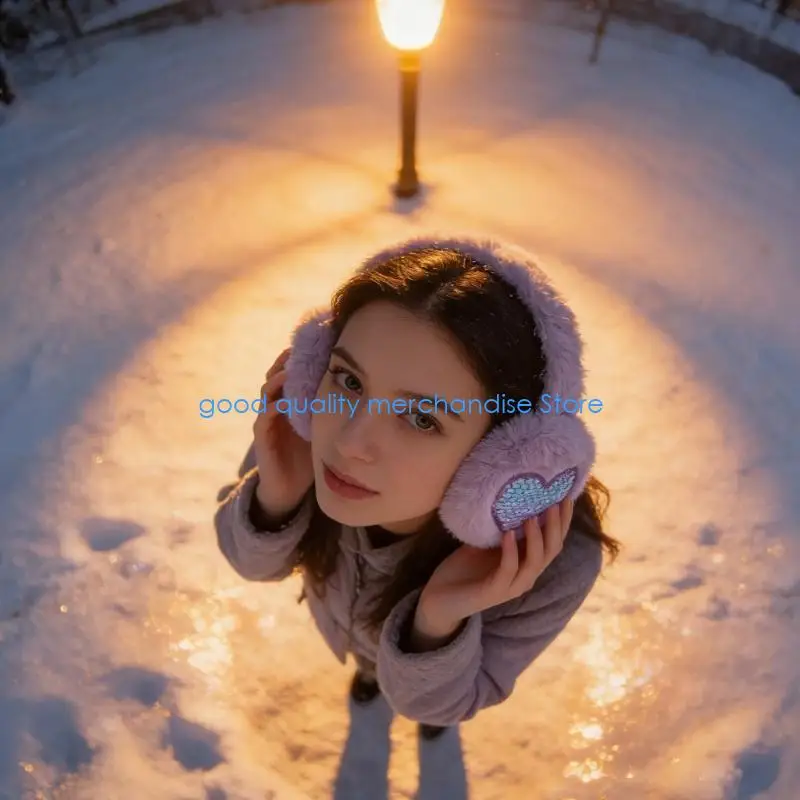 y5jd-adjustable-sequins-heart-earmuffs-for-children-2000s-trend-millennial-devil-ear-warmer-photo-props