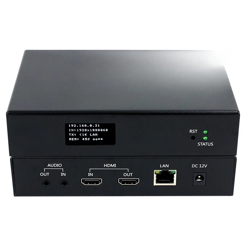 High definition /VGA live encoder live up & down streaming recorder to IP T80001