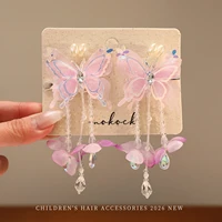New Spring Fashion Butterfly Flower Tassel Hair Clips For Women Girls Kids Toddler Sweet Hair Barrettes Styling Hair Accessories - Image 4