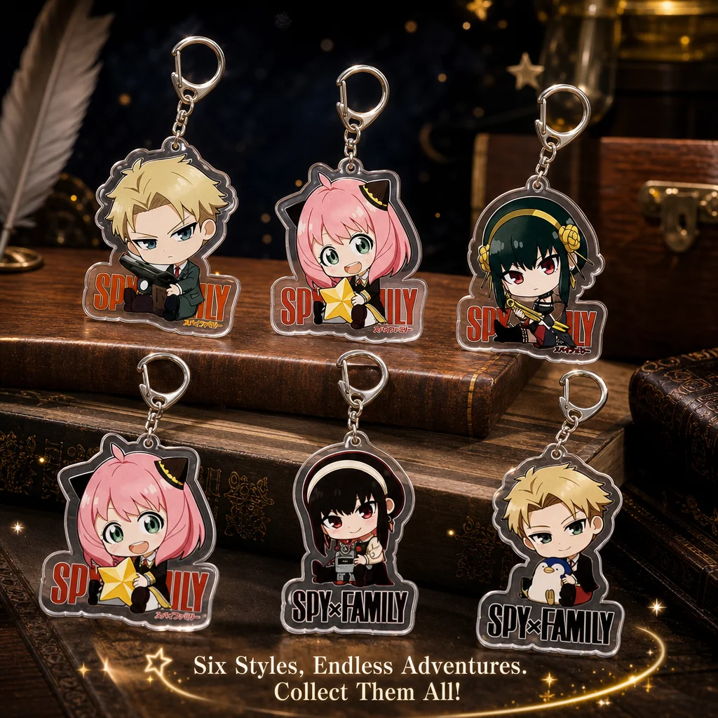 Japan Spy x Family Acrylic Keychain Anime Figure Twilight Anya Yor Briar Cross Border Collectible Gift Toy Cute Popular Cartoon