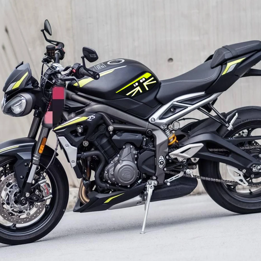 Аксессуары для мотоциклов Triumph Street Triple765R 765 RS 2020-2024, нескользящая боковая подкладка для резервуара, резиновая наклейка