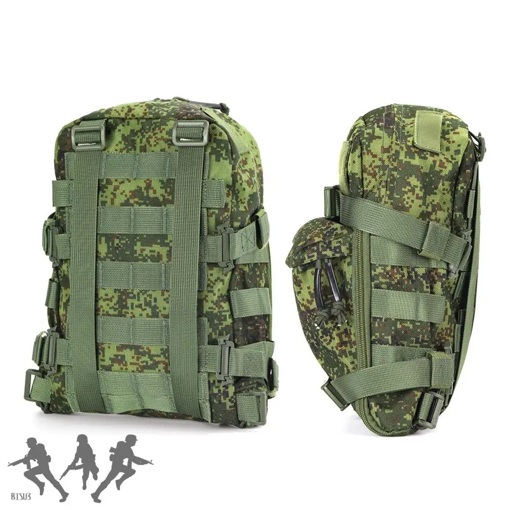 Tactical vest, water bag camouflage lightweight MOLLE vest, accessory bag, chest hanging backpack, Russian EMR camouflage