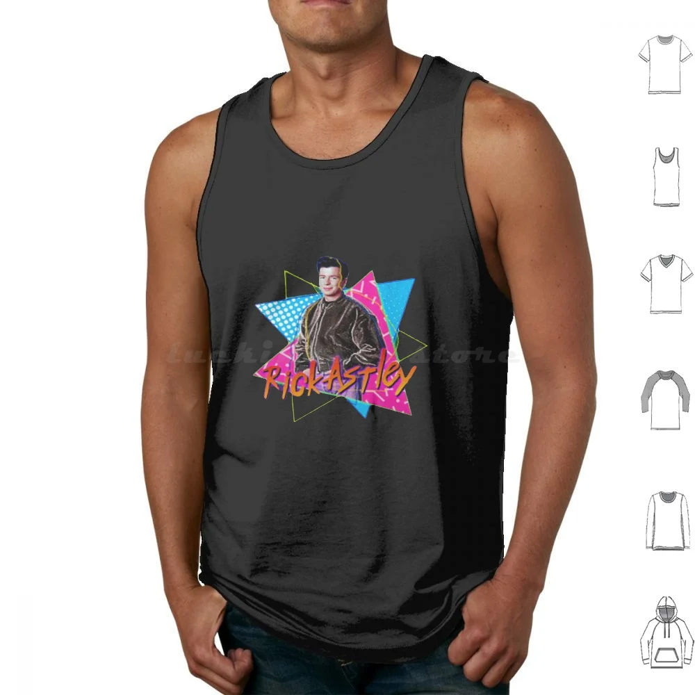 Rick Never Gonna Get Any Cooler Fanart Tribute Tank Tops Vest Sleeveless Rick Astley Rickroll Rickrolling Rickrolled 1980S