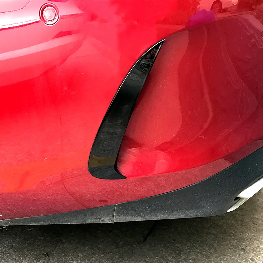 For Mercedes Benz E Class E Coupe 2 Door C238 W238 Rear Bumper Spoiler Side Canard Gloss Black Carbon Look