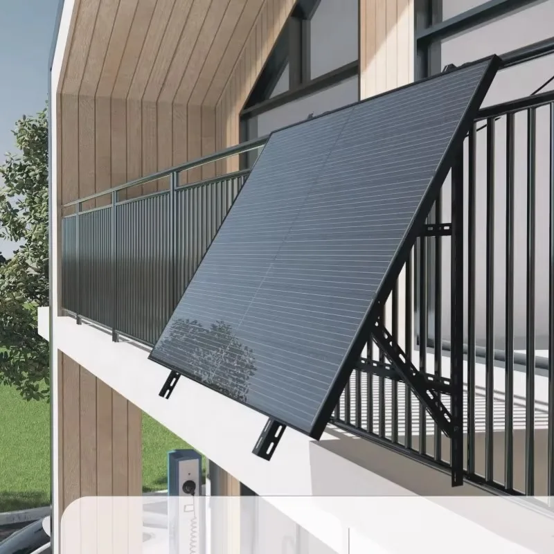Veranda Solar  Europe Wifi Black Solar Panel 400W 600w 800w On Grid Balcony Mounting Solar System Kit