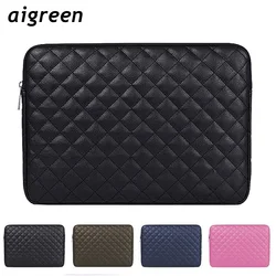 Brand PU Leather Laptop Bag 13,14,15.4,15.6,16 Inch Waterproof Sleeve Case For Macbook Notebook Computer Air Pro Shockproof
